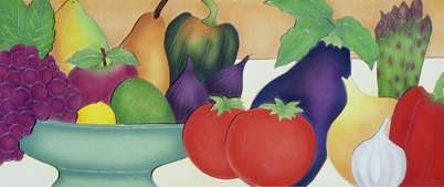 Fruit and  vegetable mural